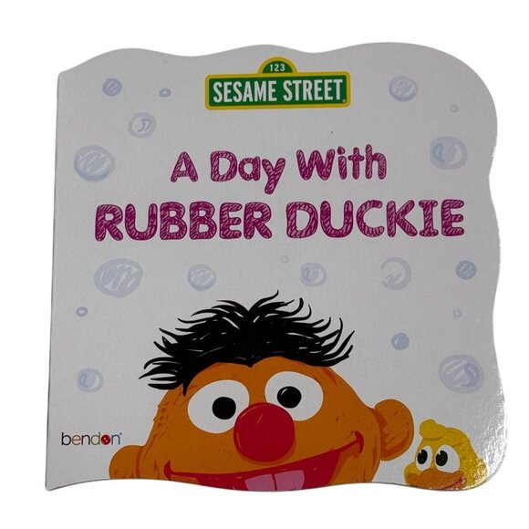 Sesame Street “A Day With Rubber Duckie” Ernie Board Book by Bendon - Picture 1 of 3